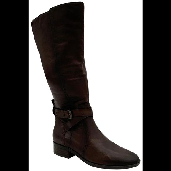 Naturalizer Women's Rena 2 Extra Wide Calf Riding Boots Chocolate - Extra Wide - Picture 1 of 3